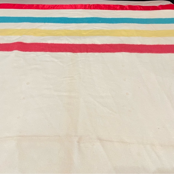 Vintage ely and walker golden seal vintage 1950s wool striped blanket camping - Picture 13 of 13